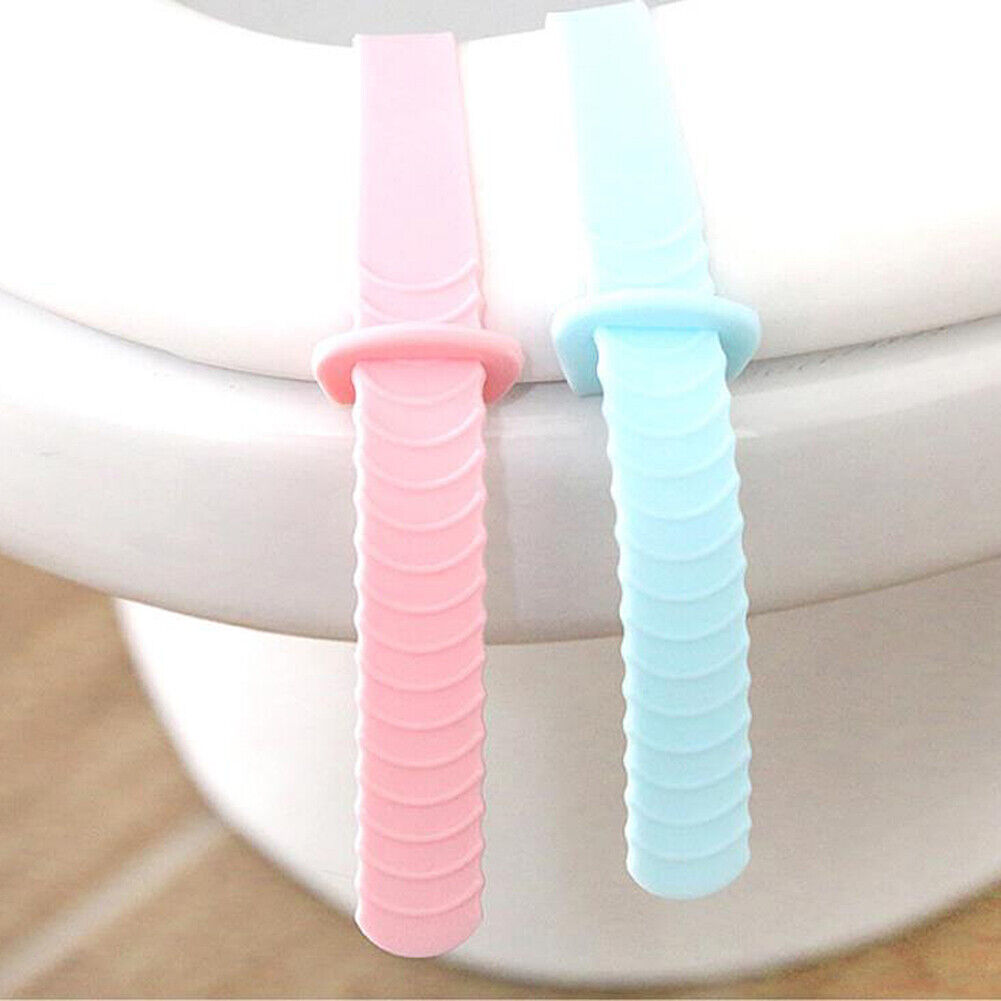 US 4 Pack Seat Cover Lifter Lift Handle Toilet Bathroom Avoid Touching Lid