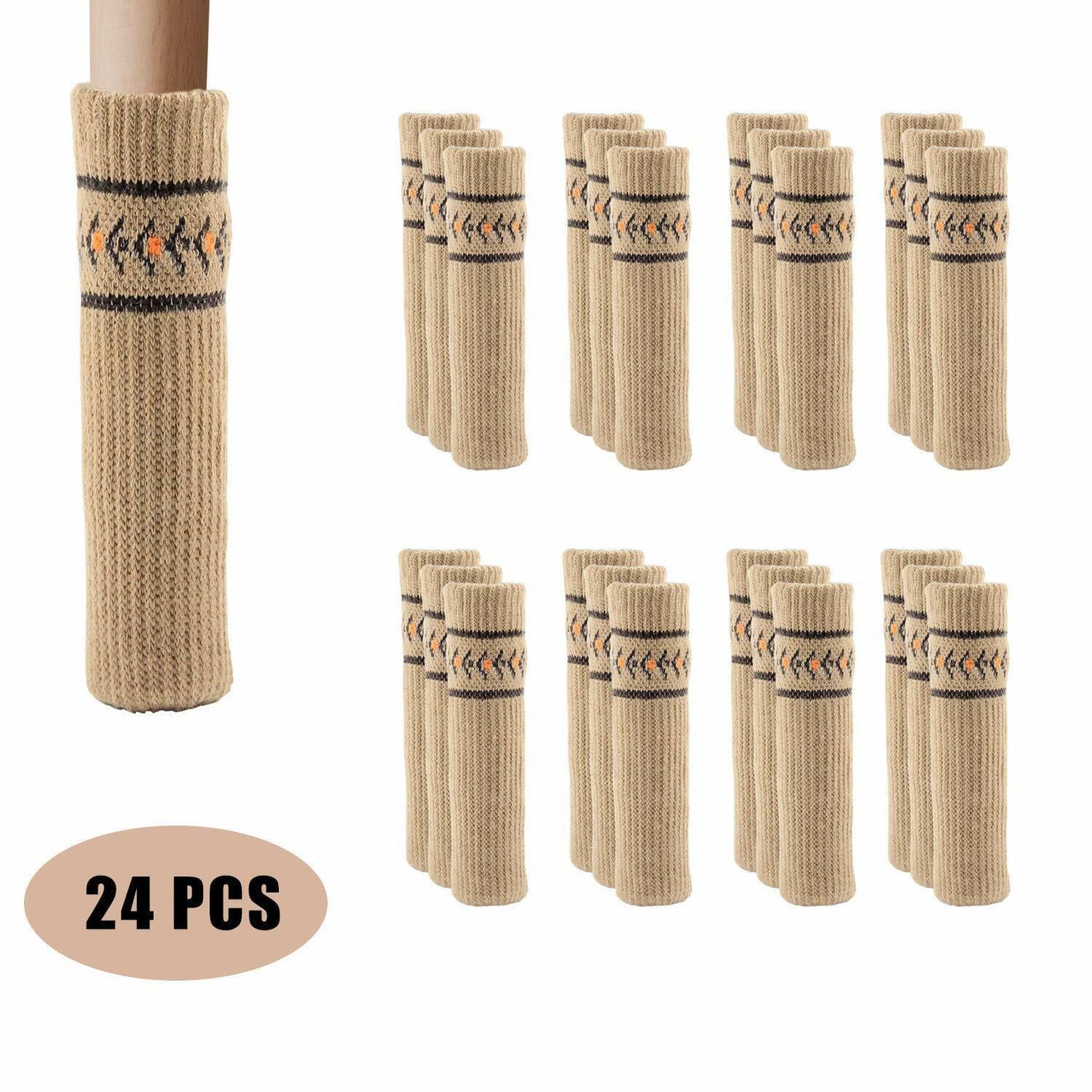 24 Pack Cat Paw Flower Bear Table Chair Foot Doorknob Floor Protector Sleeves US