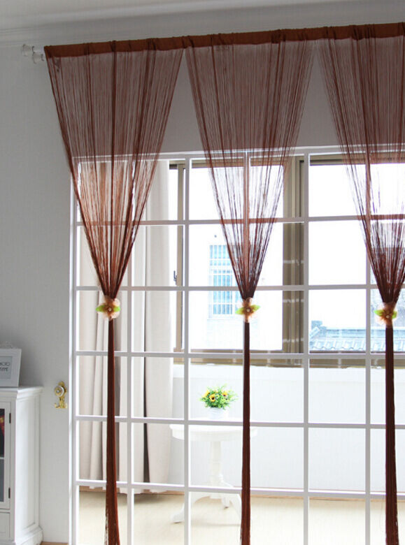 2 Pack Magik Line String Window Curtain Tassel Door Fringe Panel Room Divider