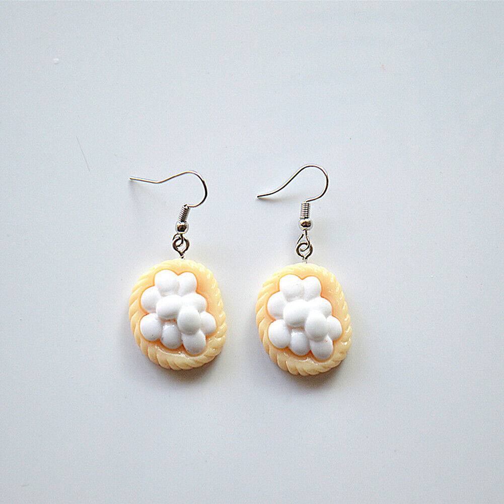 US Kawaii Sushi Pizza Cake Pudding Nigiri Food Earrings Miniature Jewelry Gifts