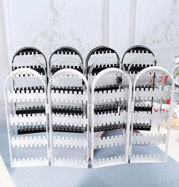 Jewelry Hanger Foldable Acrylic Earring Organizer Necklace Holder Bracelet Displ