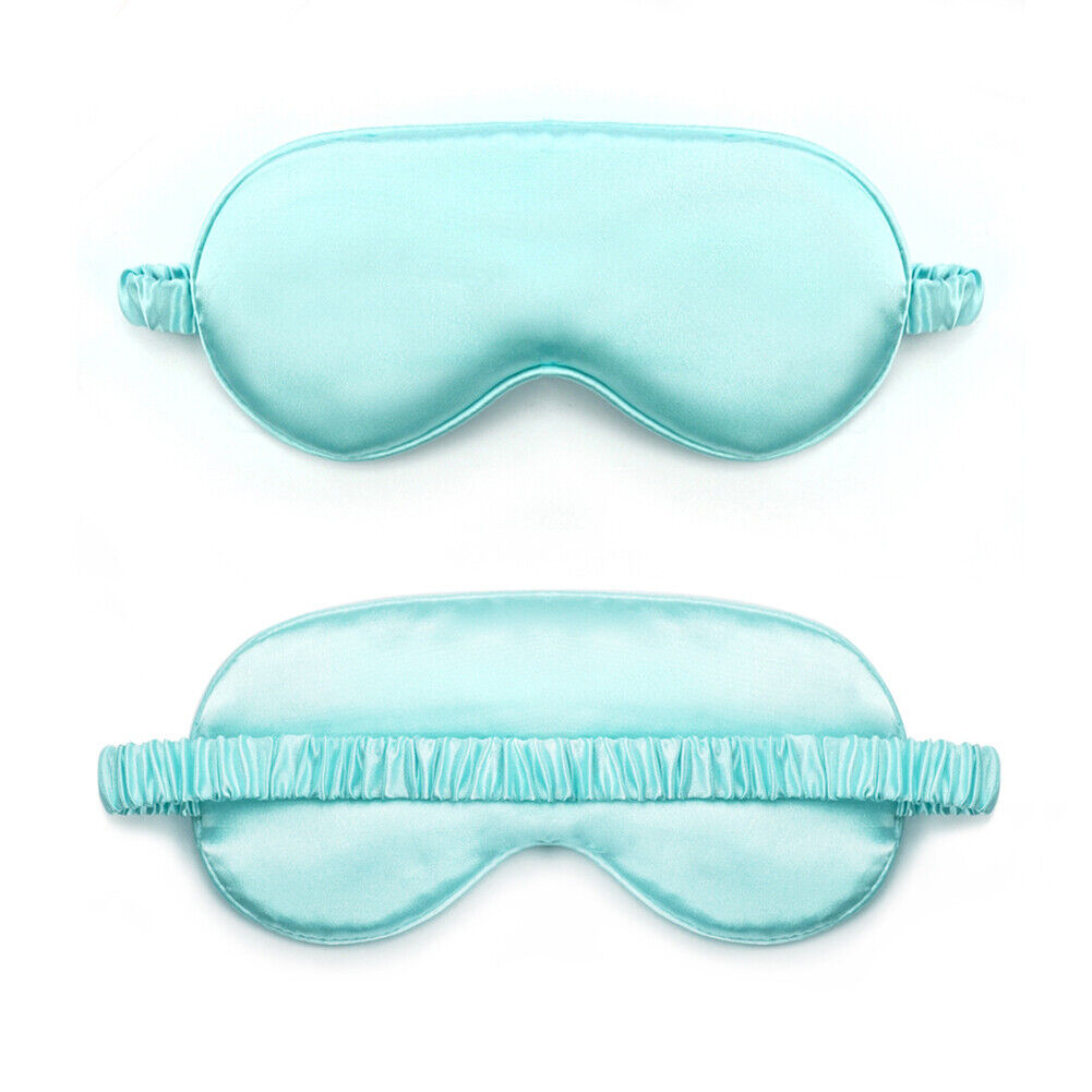 US Double-sided Satin Silky travel Sleep Eye Mask Cover Padded Blindfold Smooth