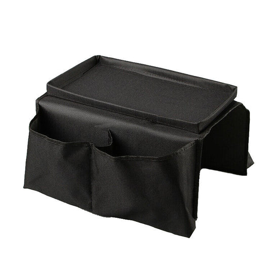 US 6 Pocket Sofa Arm Rest Organizer Caddy Couch Tray Remote Control Holder Table