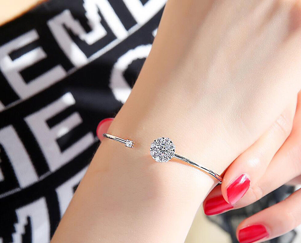 US Seller Rotated Ring / Bracelet Finger Spinner Spinning Adjustable Rhinestone