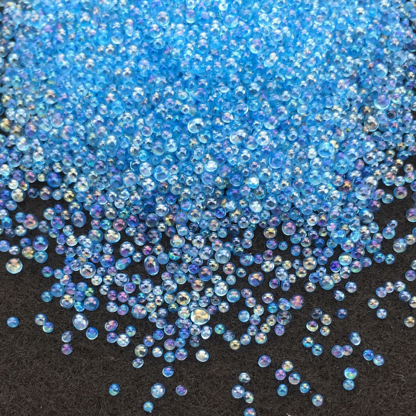 Mini Bubble Beads 3D Nail Art Drop Decoration Manicure 1-3mm Mixed Mermaid Color