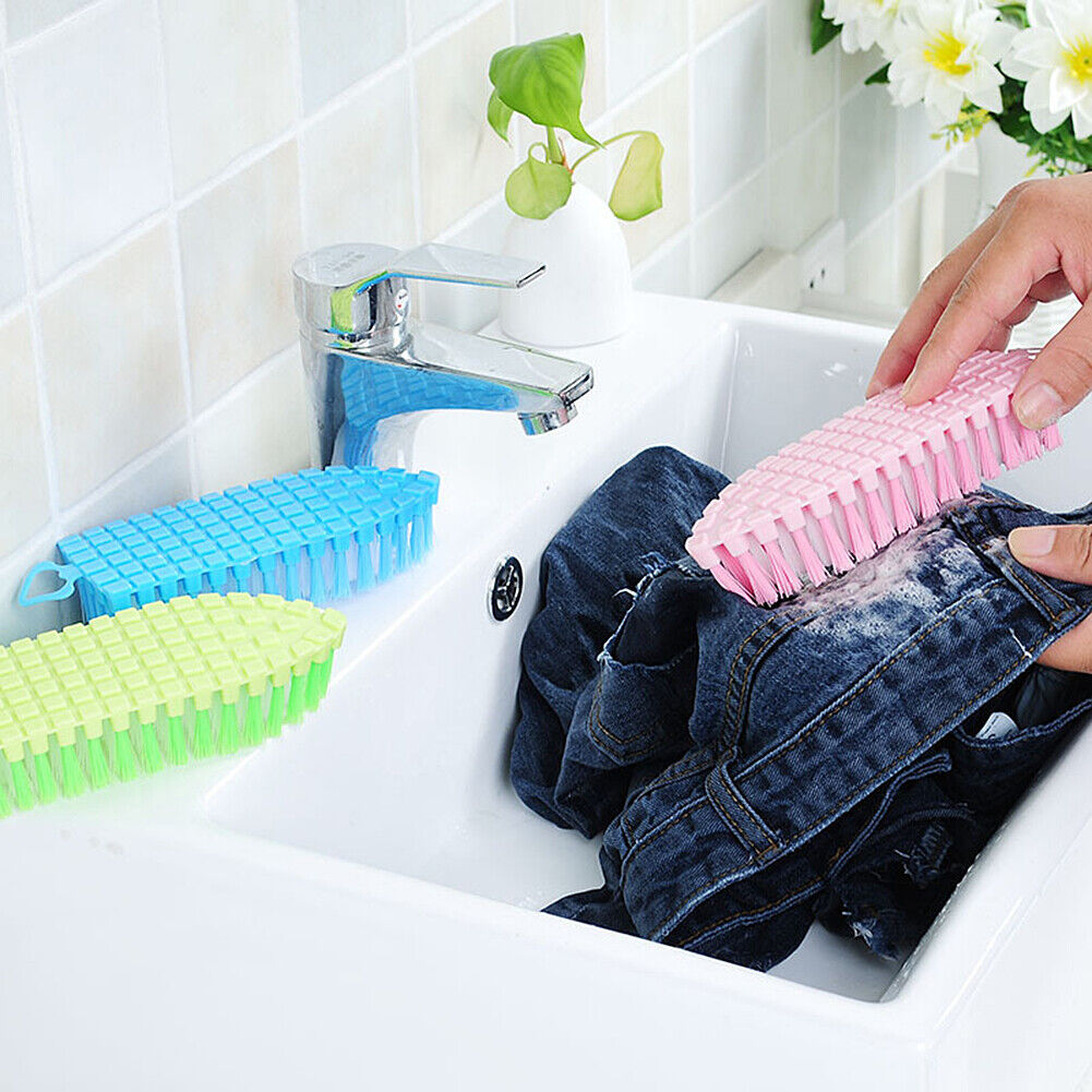 US 3-6 Pack Bendable Stiff Bristles Heavy Duty Scrub Brush Cleaning Sink Stove