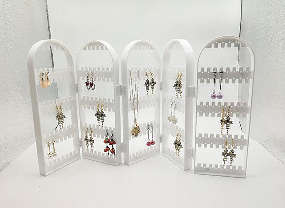Jewelry Hanger Foldable Acrylic Earring Organizer Necklace Holder Bracelet Displ