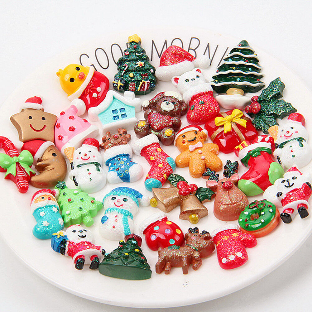 US 15~100 Pc Slime Bread Candy Unicorn Resin Flat Back Scrapbooking Charms DIY