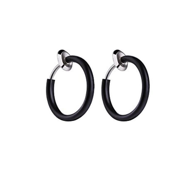 Clip-On Spring Action Non-Piercing Fake Septum Lip Cartilage Nose Tragus Ring