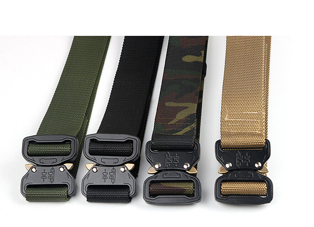 US Casual Military Tactical Belt Mens Army Combat Waistband Rescue Rigger Belts