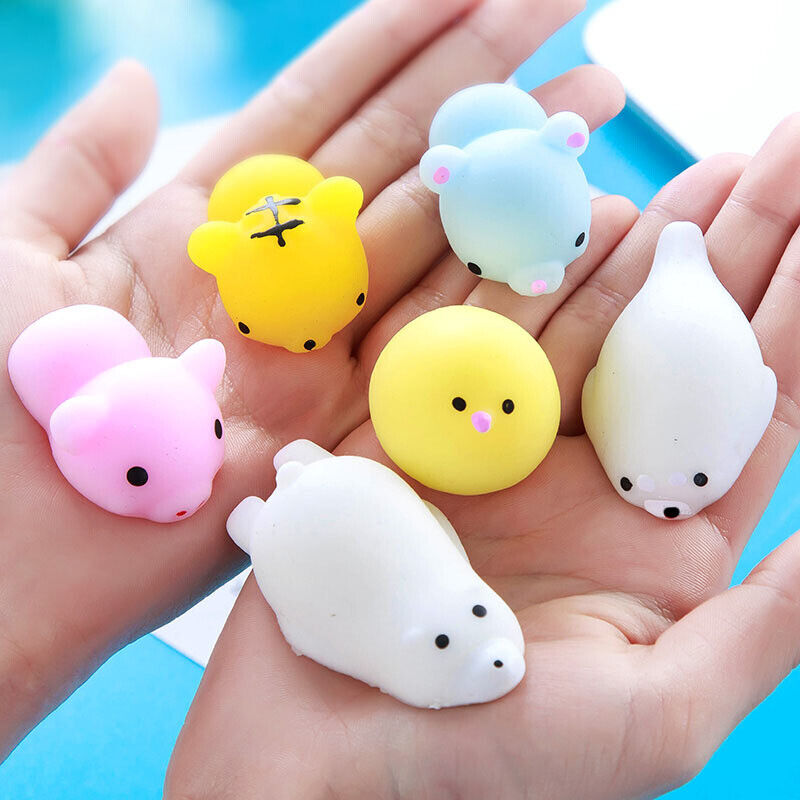 25~50 Squishy Lot Normal / Glow-in-the-darkf Rising Fidget Cute Animal Hand Toy