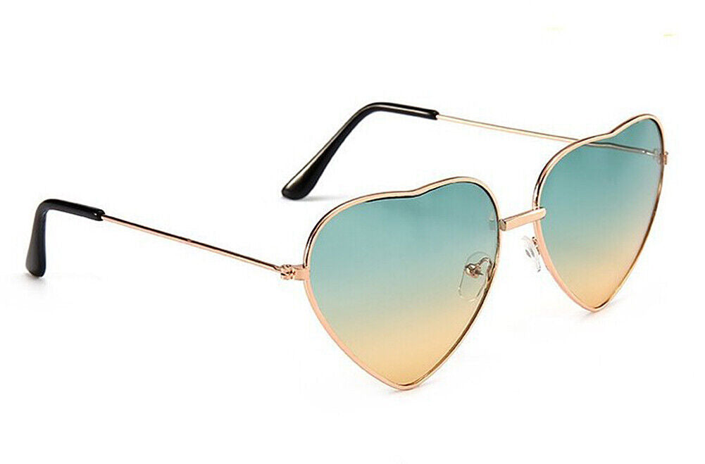 US Women Lovely Heart Shape Sunglasses Halloween Cat Eye Retro Sun Glasses UV400