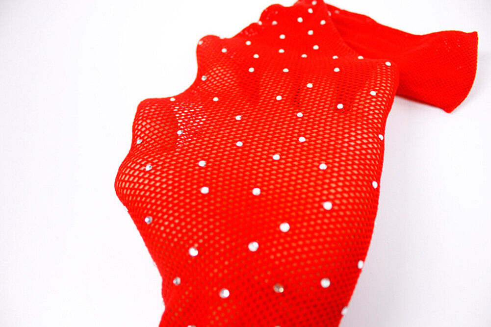 US Sexy Fishnet Stockings Gorgeous Sparkle Rhinestone Pantyhose Slim Club Party