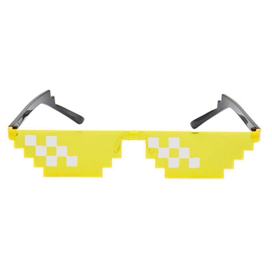 Thug Life Glasses Deal With It Sunglasses MLG Eyewear Unisex Meme Cool 8 Bit