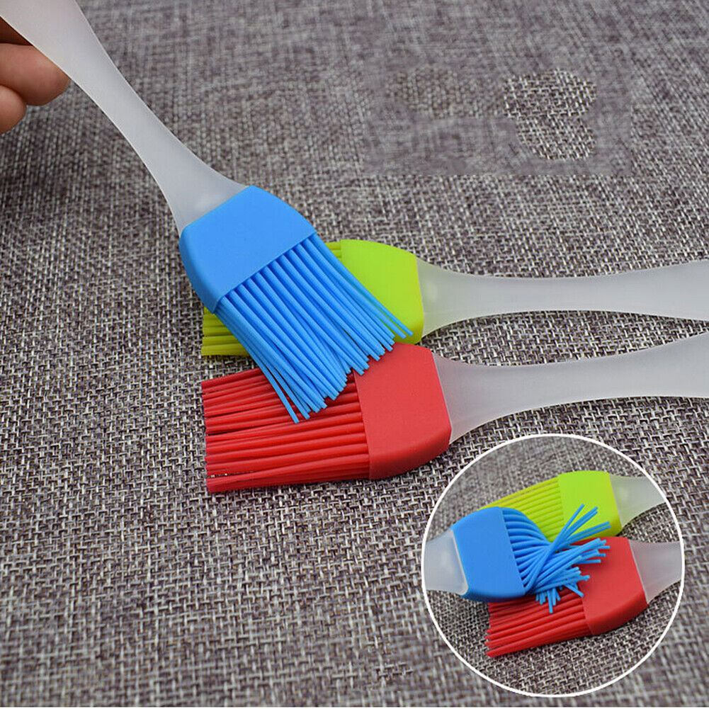 US 7~14 PCS Oil Brush Silicone Baking Pastry Cream For BBQ Basting Kitchen Party