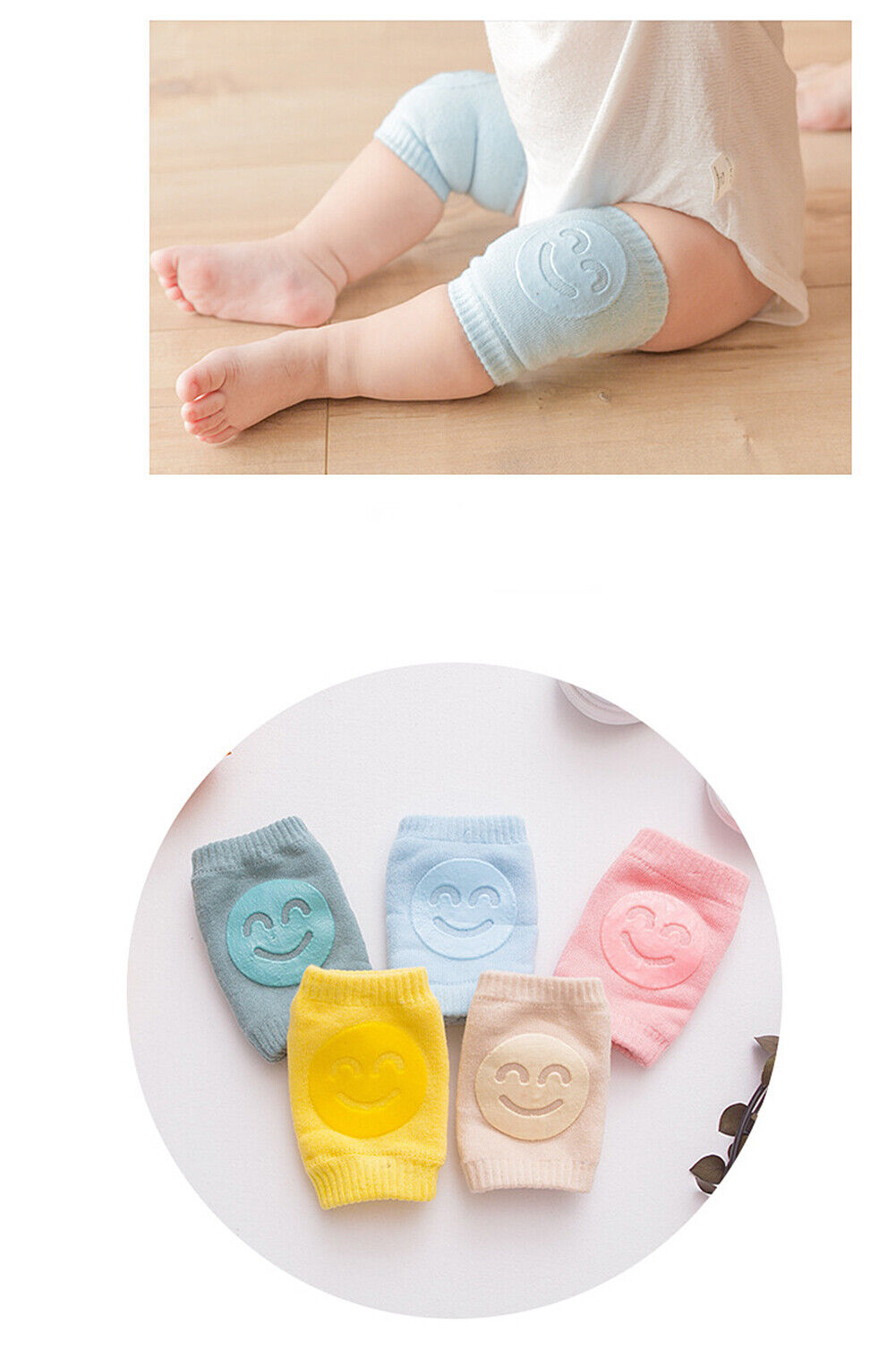 US 5~10 Pairs Baby Kids Crawling Knee Pads Safety Anti-slip Leg Elbow Protectors