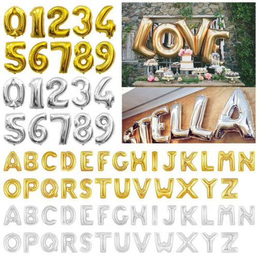 40" Foil Letter Number Balloons Birthday Courtship Wedding Party Decoration