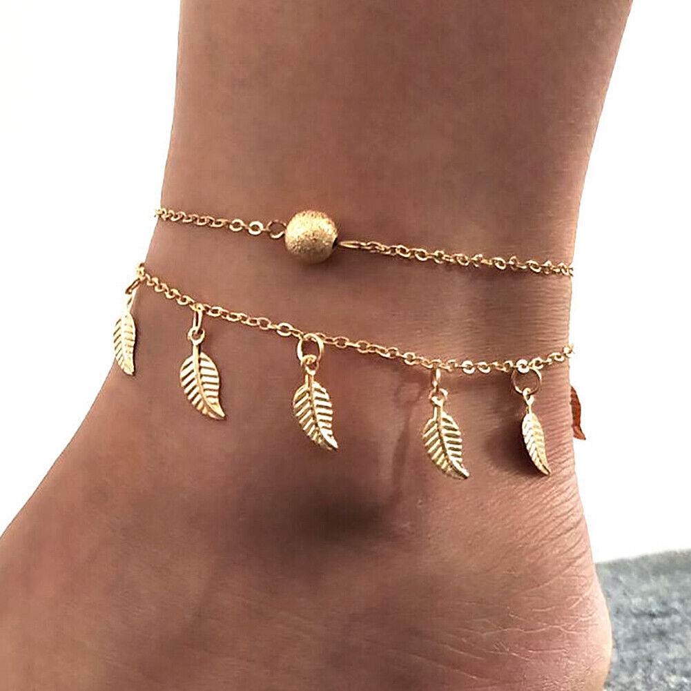 US Women Daisy Butterfly Infinite Rhinestone Crystal Anklet Ankle Bracelet Chain