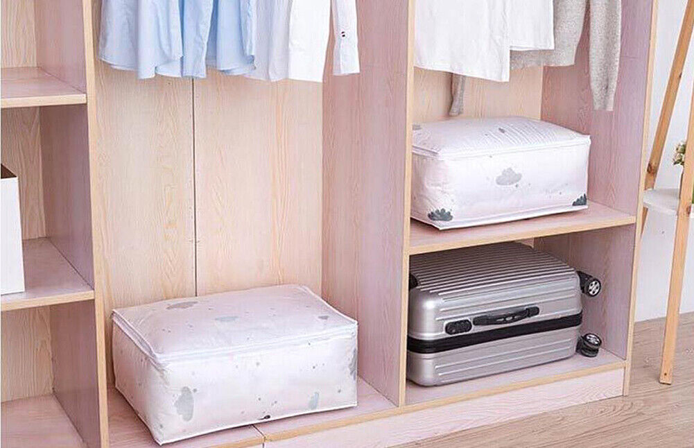 US Anti Dust Large Storage Bag Clothes Quilt Blanket Storage Sort Home Organizer