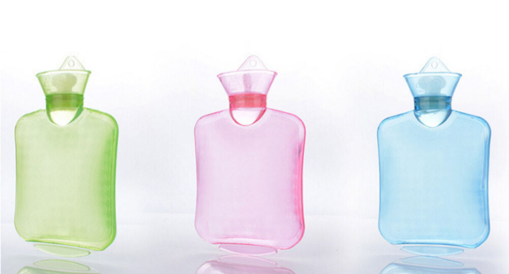 0.75L/750ML~1.0L/1000 ML PVC Rubber HOT WATER BOTTLE Bag WARM Heat/Cold Therapy