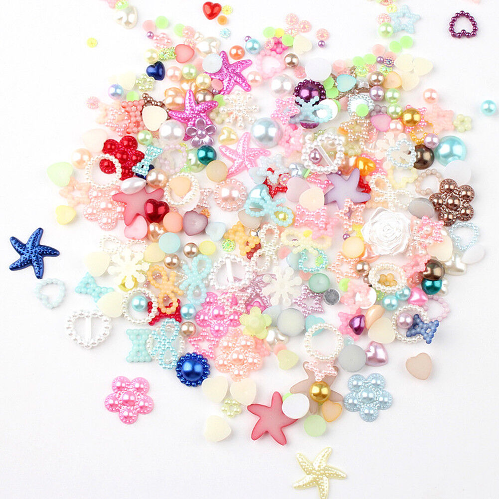 US 15~100 Pc Slime Bread Candy Unicorn Resin Flat Back Scrapbooking Charms DIY