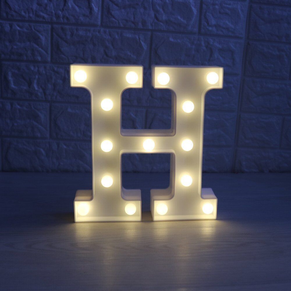 Light Up Letter LED Alphabet PlasticParty Sign Wedding Festival Stand Decoration