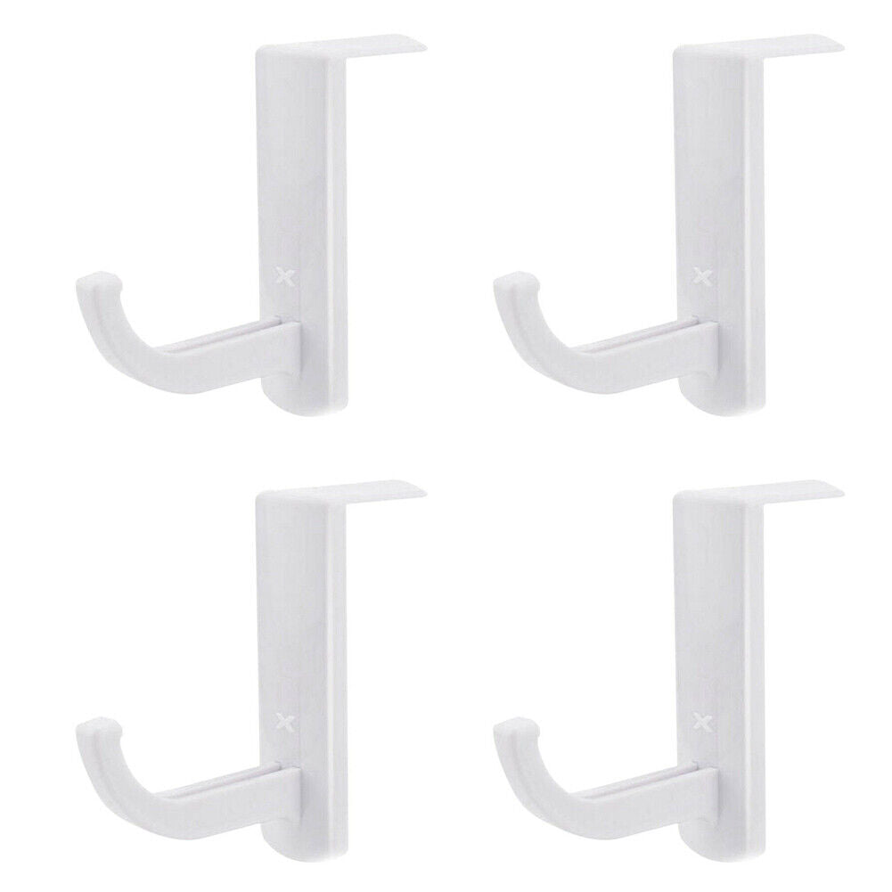 4 Pack Plastic Headphone Holder Earphone Headset Hanger Rack Stand Hook Computer