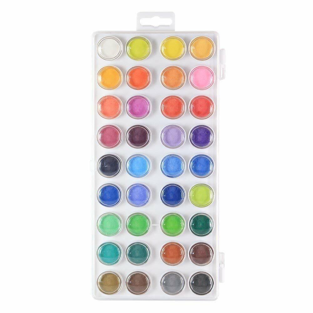 US 36 Color Fundamental Watercolor Pan Artist Set and/or 10 Paint Brushes