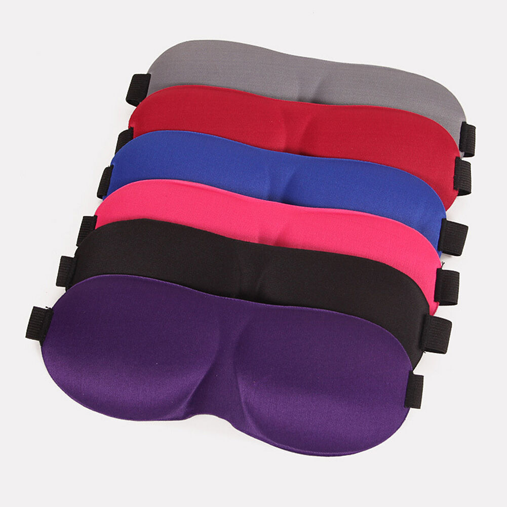2 Pack Travel 3D Eye Mask Sleep Soft Padded Shade Cover Rest Relax Blindfold