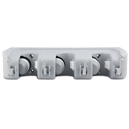 Wall Mounted Non Slide Broom Mop Holder Home Kitchen Storage Bathroom Hanger