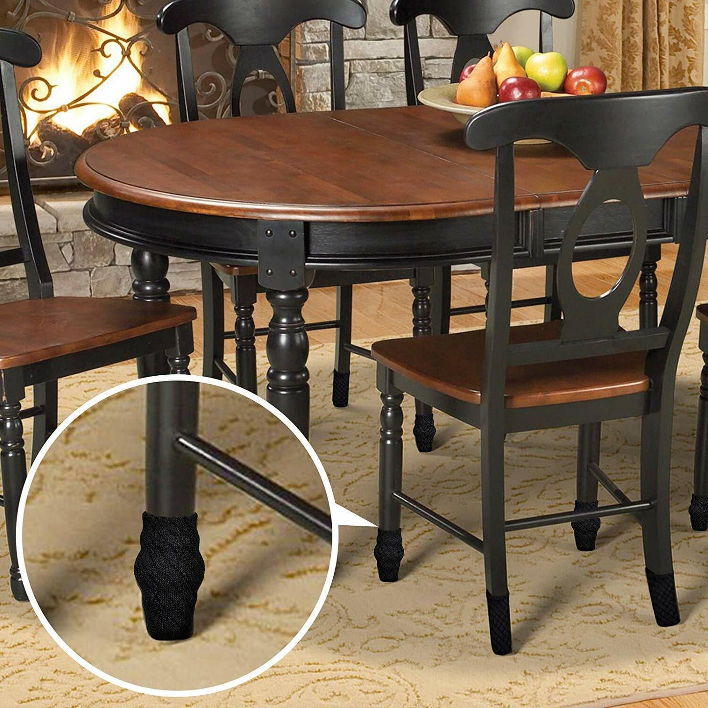 24 Pack Cat Paw Flower Bear Table Chair Foot Doorknob Floor Protector Sleeves US