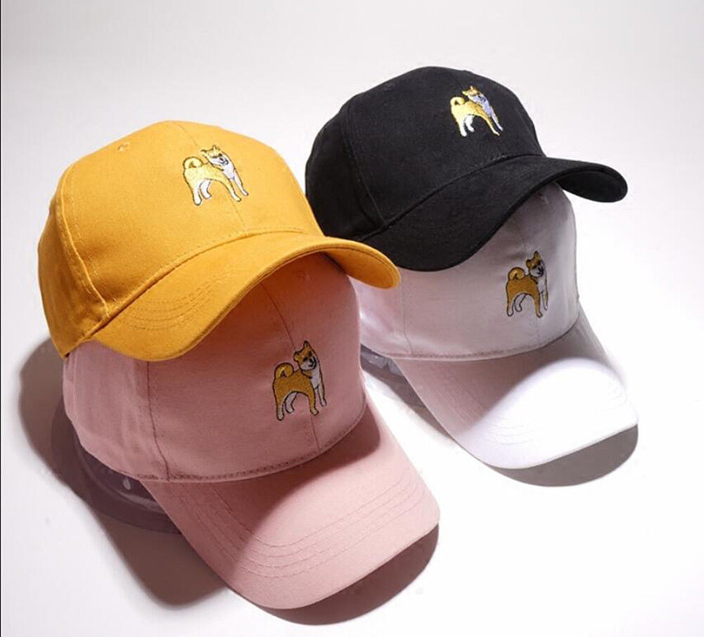 Shiba Inu Bulldog Baseball Trucker Golf Sports Adjustable Hats Hachiko Ball Caps