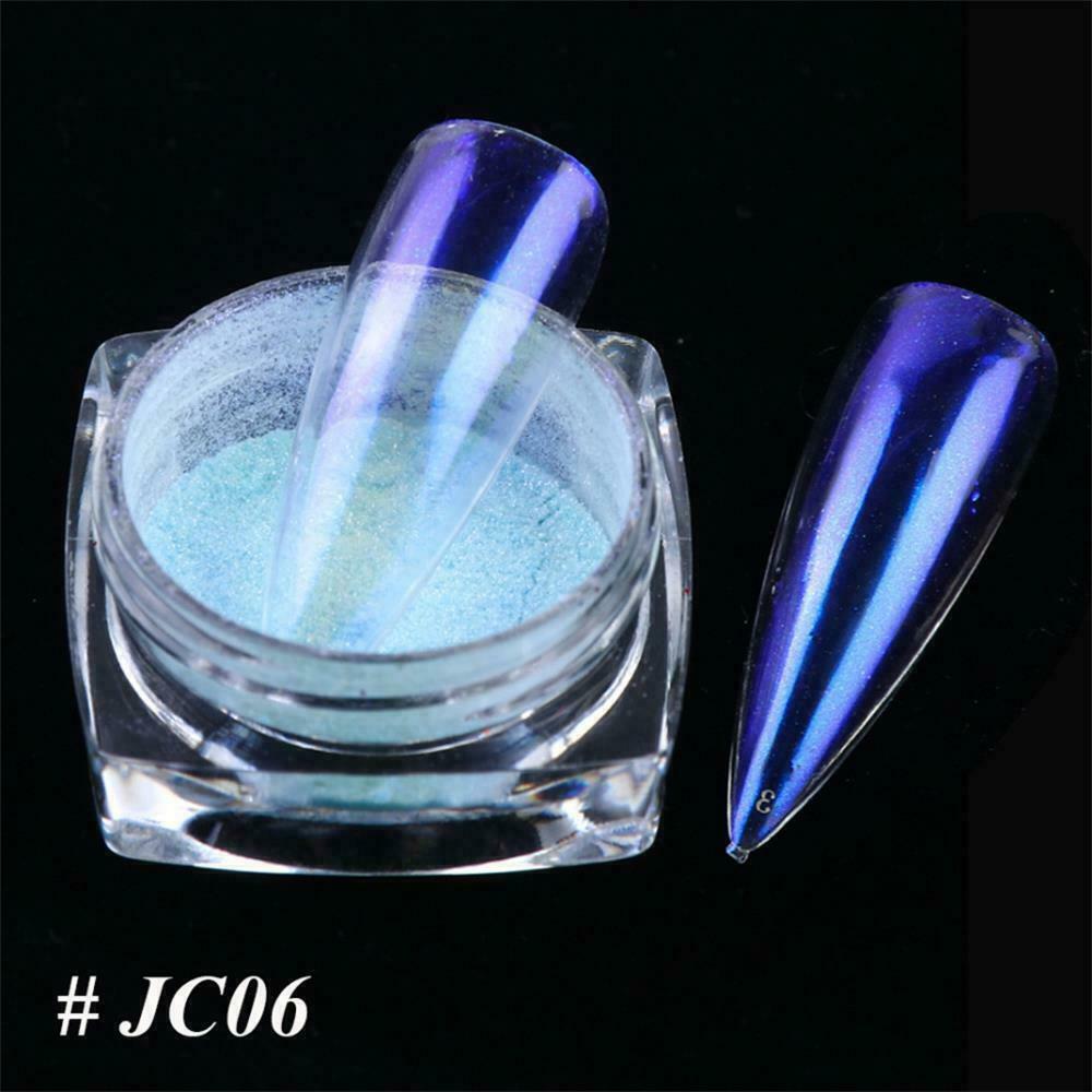 US Glitter Holographic Mirror Nail Art Powder Ultra-thin Aurora Mermaid Pigment