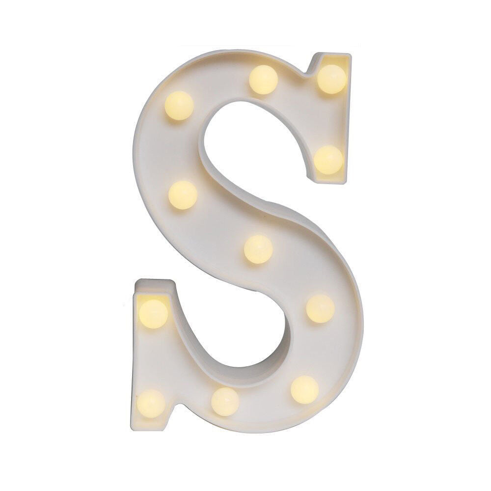 Light Up Letter LED Alphabet PlasticParty Sign Wedding Festival Stand Decoration