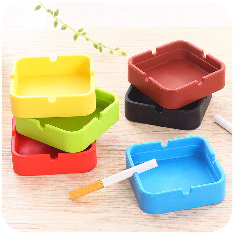 6 Pcs Ashtray Silicone Cigarette Smoking Bedroom Smoke Bin Cigarette Pipe Holder