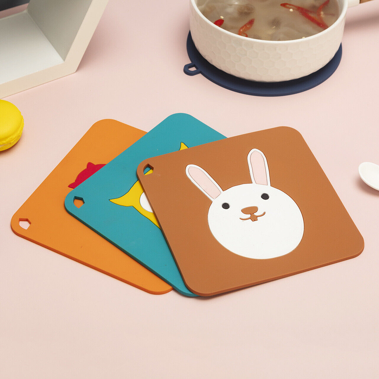 US Silicone Heat Resistant Placemat Plate Coaster Pad Cup Table Bowl Pot Mat