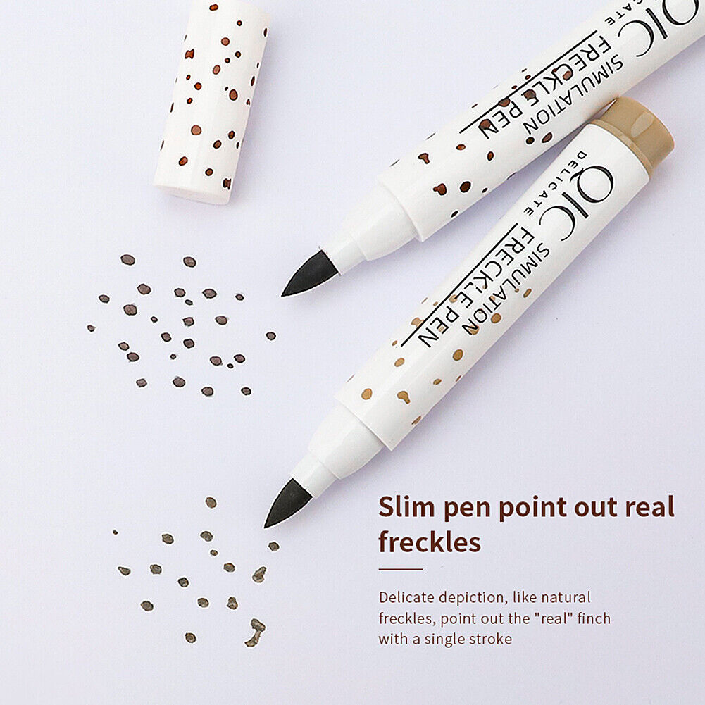 US 1-2Pc Faux Freckle Pen Natural Waterproof Longlasting Soft Dot Sunkissed Skin