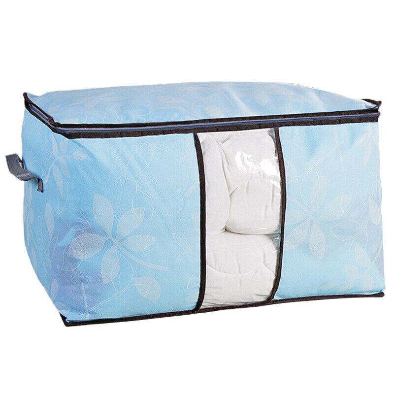 US Anti Dust Large Storage Bag Clothes Quilt Blanket Storage Sort Home Organizer