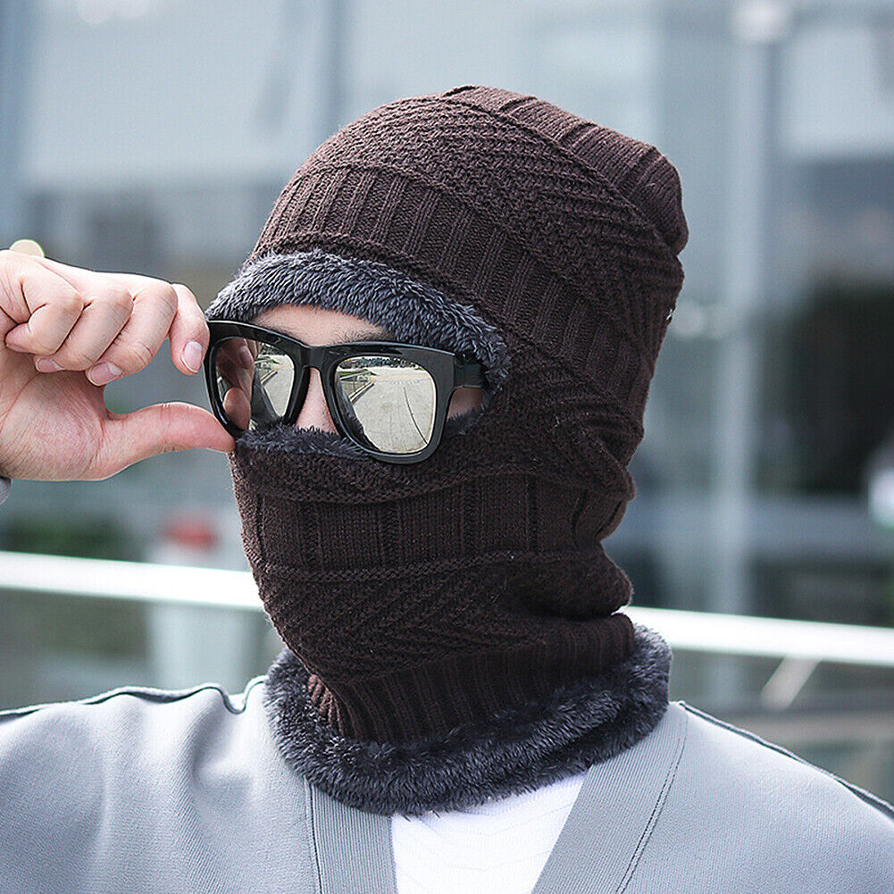 Balaclava Beanie Motorcycle Cycling Hood Hat Face Mask UV Wind Proof Cover Knit
