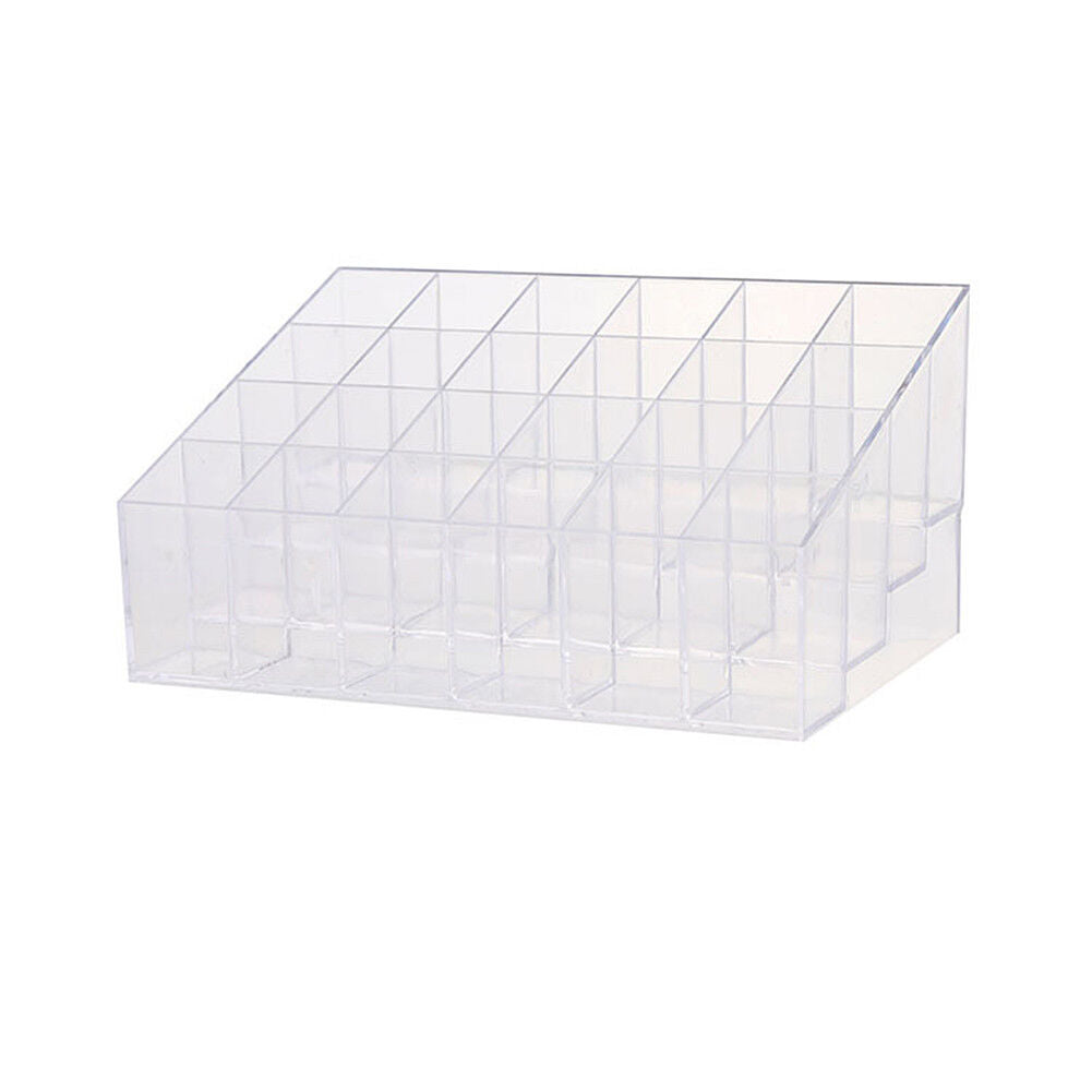 24-40 Grid Lipstick Makeup Stand Display Holder Case Cosmetic Organizer US Stock