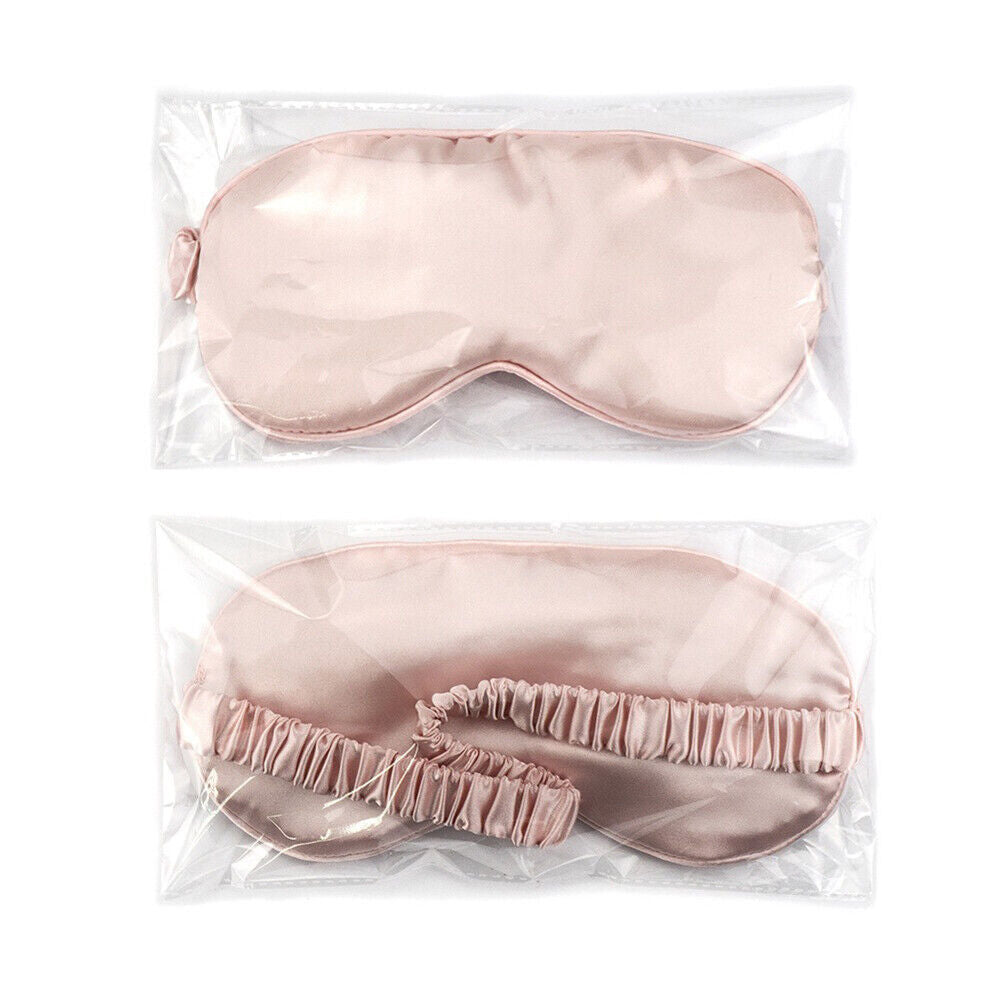 US Double-sided Satin Silky travel Sleep Eye Mask Cover Padded Blindfold Smooth