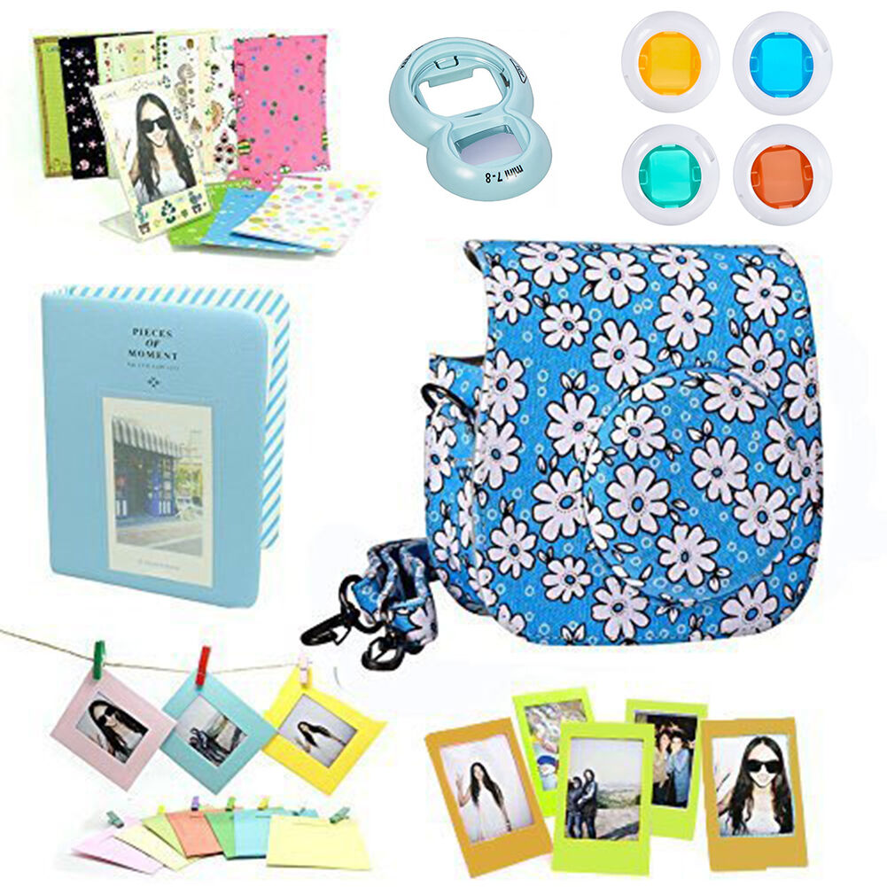 USA 7 in 1 Fujifilm Instax Mini 8 8+ 9 Instant Film Camera Accessories Bundles