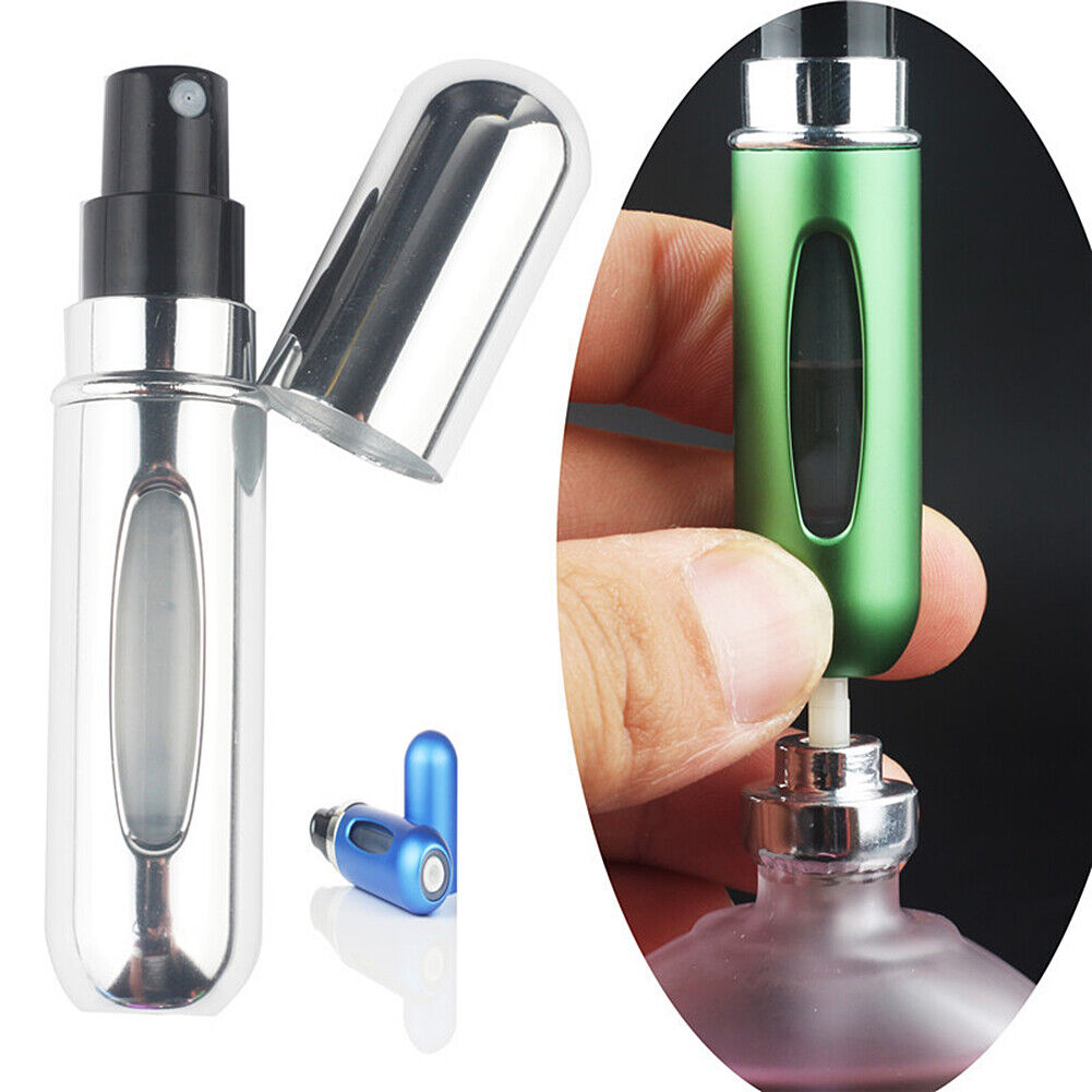 US 5pcs Travel Bottom Mini Refillable Perfume Scent Empty Spray Bottle Sprayer