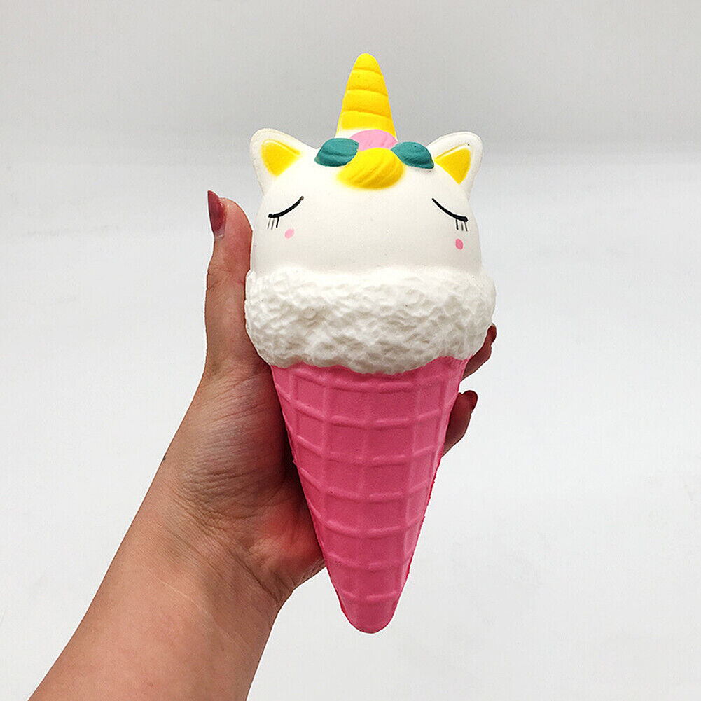 Jumbo Scented Icecream Unicorn Slow Rising Squishies Squeeze Stress Relieve Toys