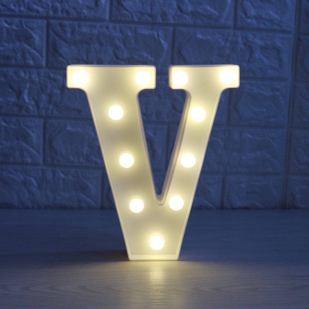 Light Up Letter LED Alphabet PlasticParty Sign Wedding Festival Stand Decoration