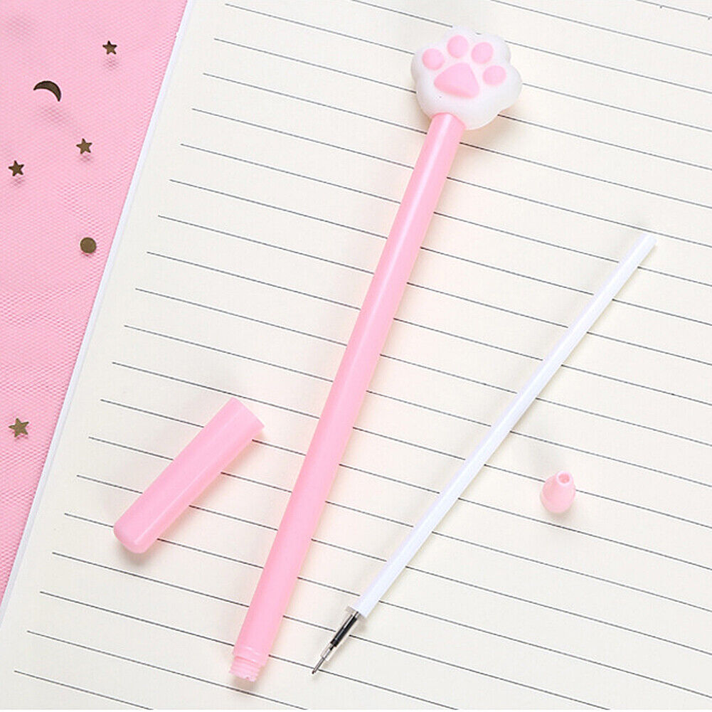 US 20pcs/lot Cute Office School Accessories 0.5mm Pen Gel Pens + Organizer Bag