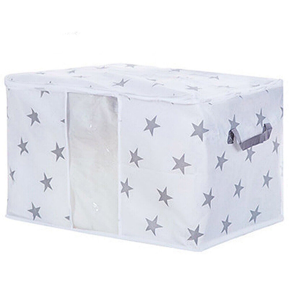 US Anti Dust Large Storage Bag Clothes Quilt Blanket Storage Sort Home Organizer