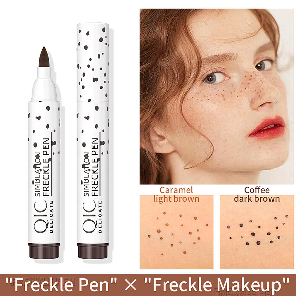 US 1-2Pc Faux Freckle Pen Natural Waterproof Longlasting Soft Dot Sunkissed Skin