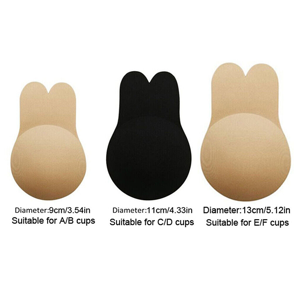 US Self Adhesive Silicone Bra Breast Lift Up Strapless Invisible Backless Cover