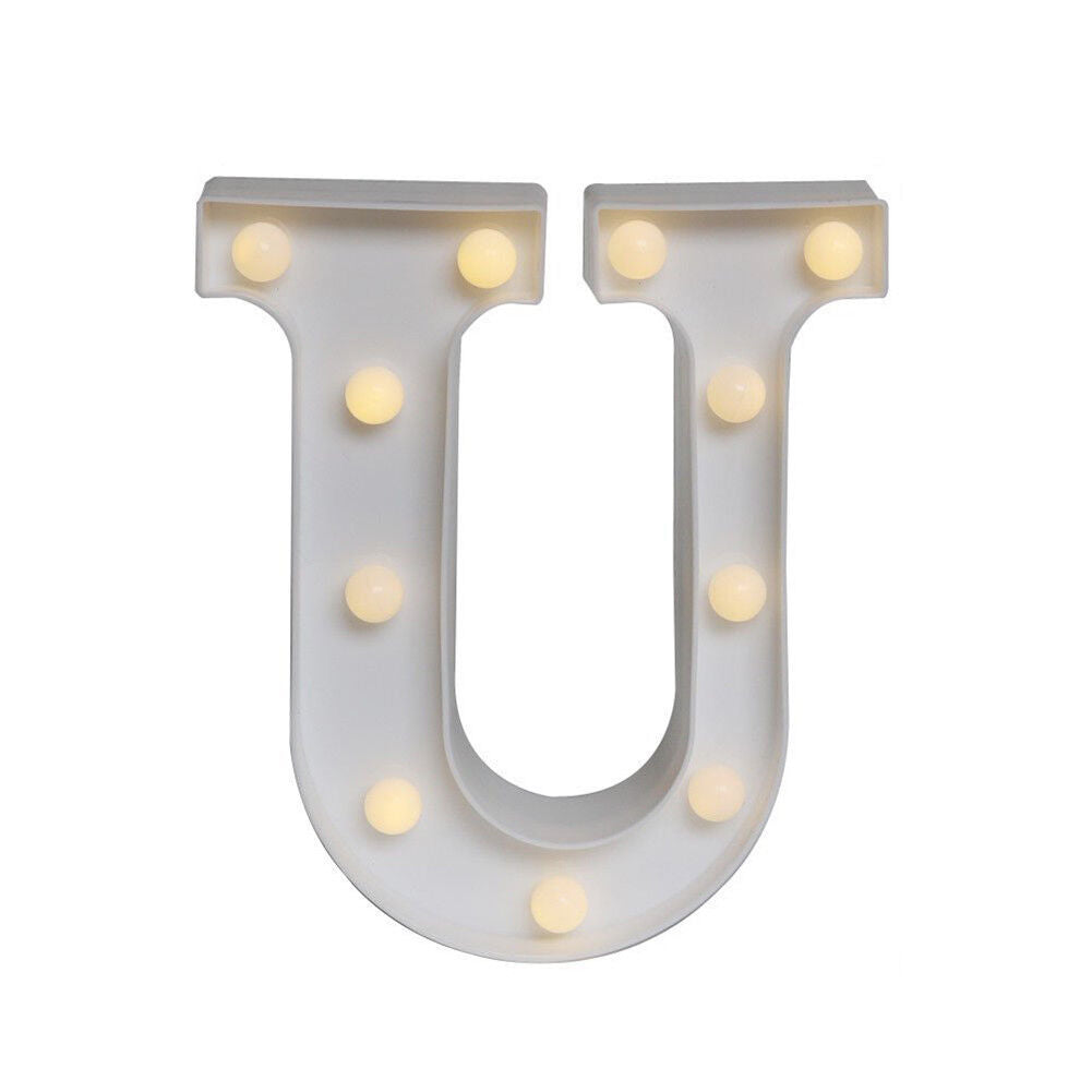 Light Up Letter LED Alphabet PlasticParty Sign Wedding Festival Stand Decoration